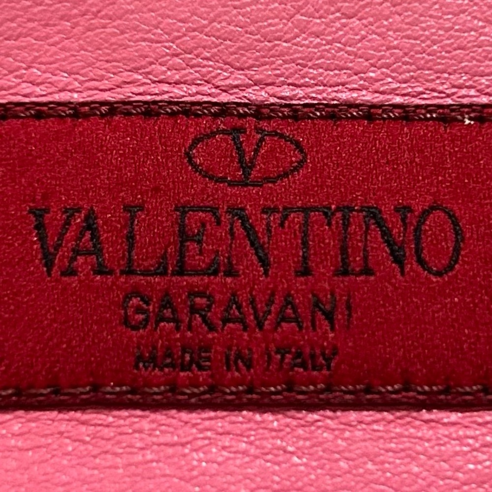 Valentino Garavani Rockstud Small Tote Pink Leather Shoulder Bag Gold Studs - Picture 9 of 10